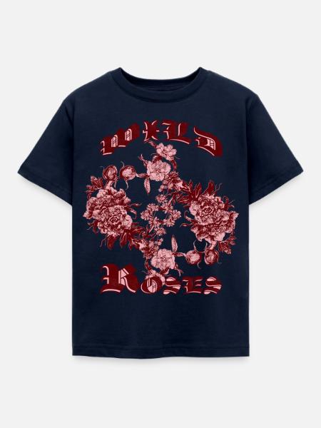 WILDE ROSEN - Kinder T-Shirt - Navy