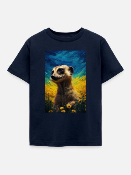 Erdmännchen - Kinder T-Shirt - Navy
