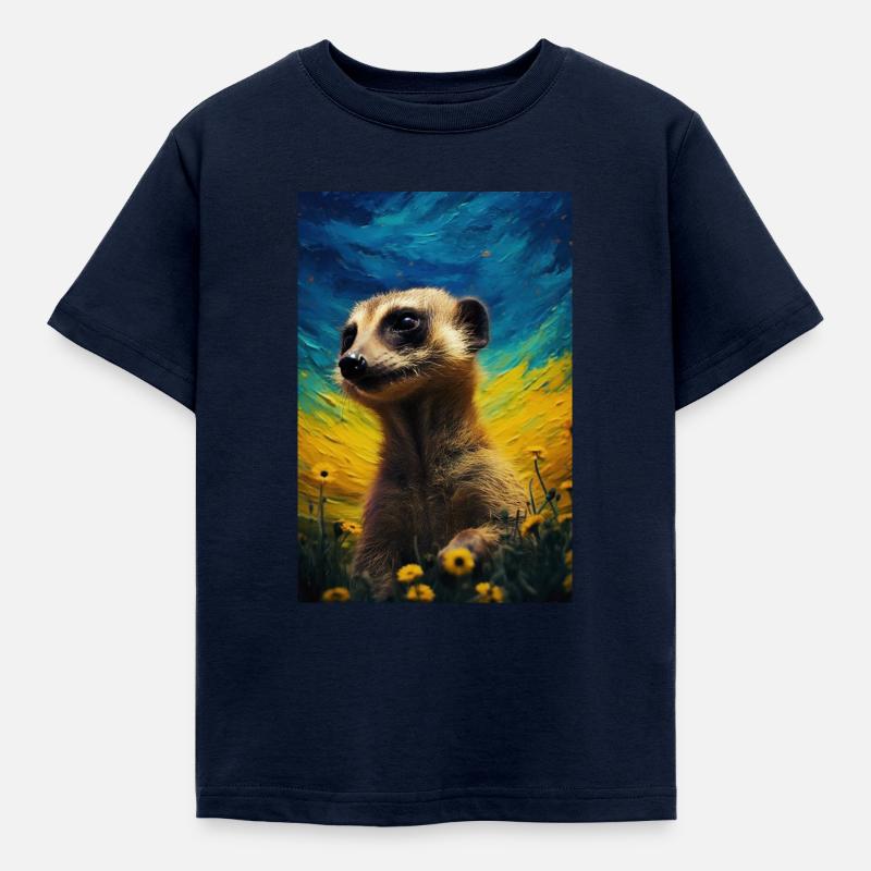 Erdmännchen - Kinder T-Shirt - Navy