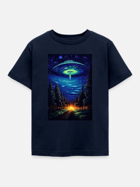UFO - Kinder T-Shirt - Navy