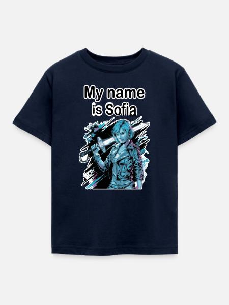 Mein Name ist Sofia 2026 - Kinder T-Shirt - Navy