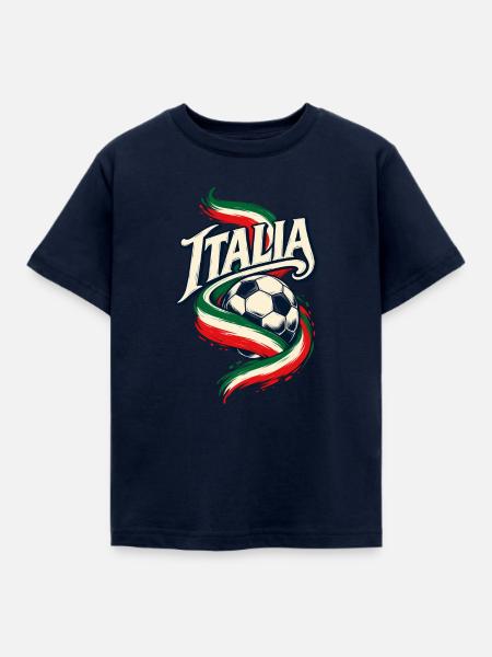 Italien Fußball - Kinder T-Shirt - Navy