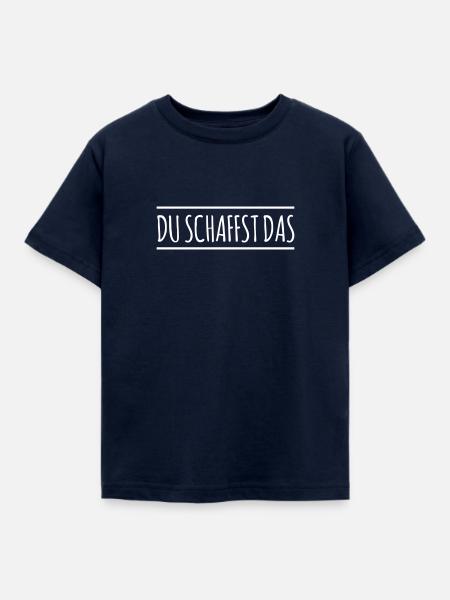 Du schaffst das - Linie - Kinder T-Shirt - Navy