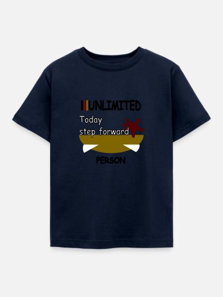 Today step forward - Kinder T-Shirt - Navy