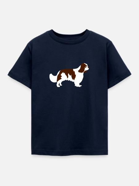 Cavalier King Charles Spaniel - Kinder T-Shirt - Navy