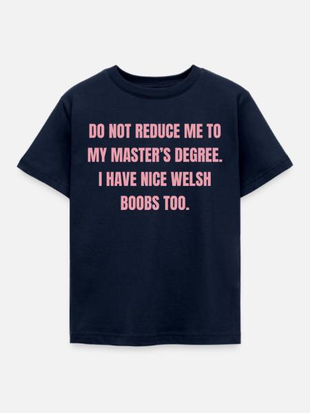 Masterabschluss von Waliserin - Kinder T-Shirt - Navy