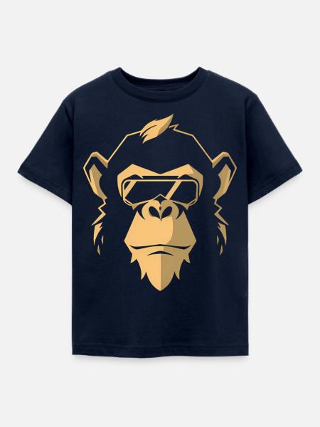 G Monkey - Kinder T-Shirt - Navy