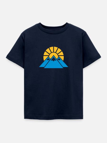 Gebirge - Kinder T-Shirt - Navy