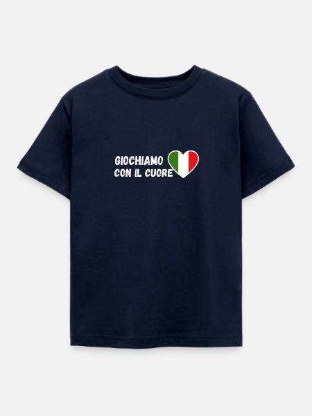 Italien Fußball Fan - Kinder T-Shirt - Navy