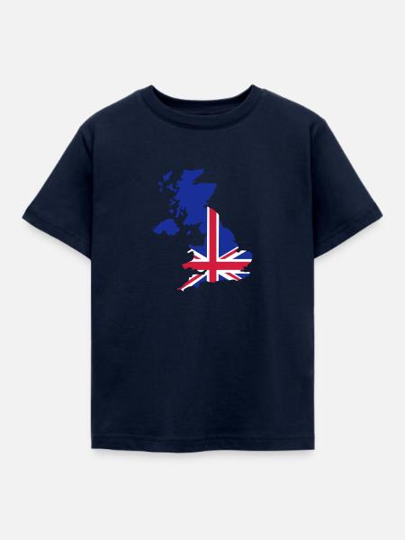 Großbritannien - Kinder T-Shirt - Navy