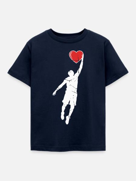 Herz Dunk - Kinder T-Shirt - Navy