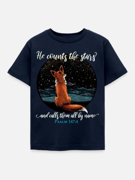 Bibelvers Christlich Religiös - Kinder T-Shirt - Navy