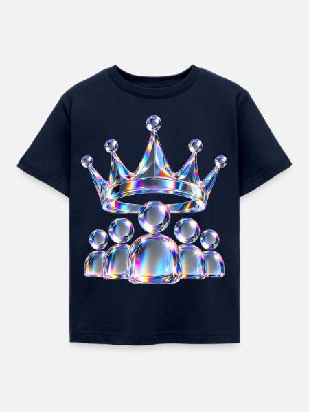 Glaskrone Crew - Kinder T-Shirt - Navy