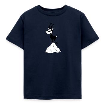 Gemse - Kinder T-Shirt - Navy - Vorne - AI Model Kid Female (0cm)
