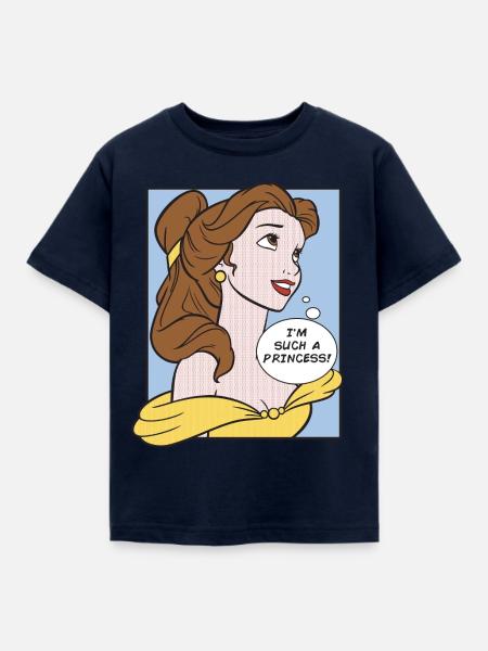 Belle Mit Spruch I'm Such A Princess - Kinder T-Shirt - Navy