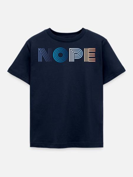 Nope - Kinder T-Shirt - Navy