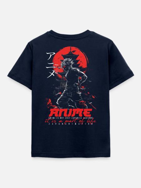 Anime for life - Animekarakter - Kinder T-Shirt - Navy