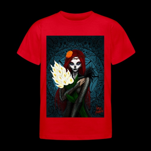 Death and lillies - Kids' T-Shirt