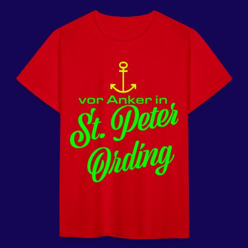 Vor Anker in St. Peter-Ording: maritimes Motiv - Kinder T-Shirt