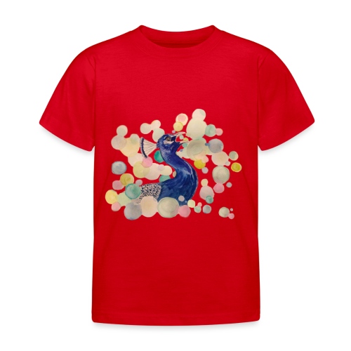 Pfau - Kinder T-Shirt