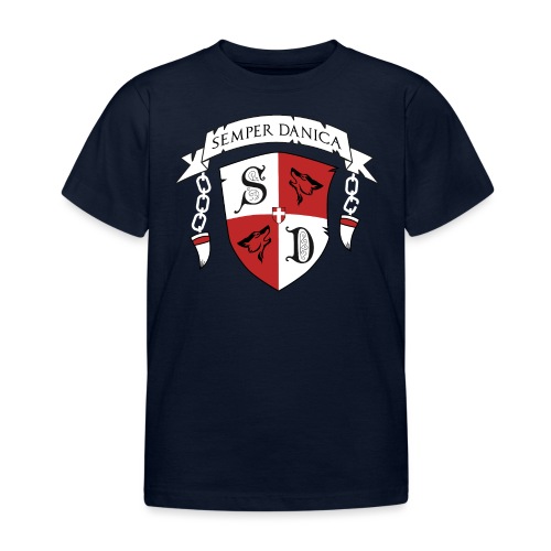 SD logo - hvide lænker - Børne-T-shirt