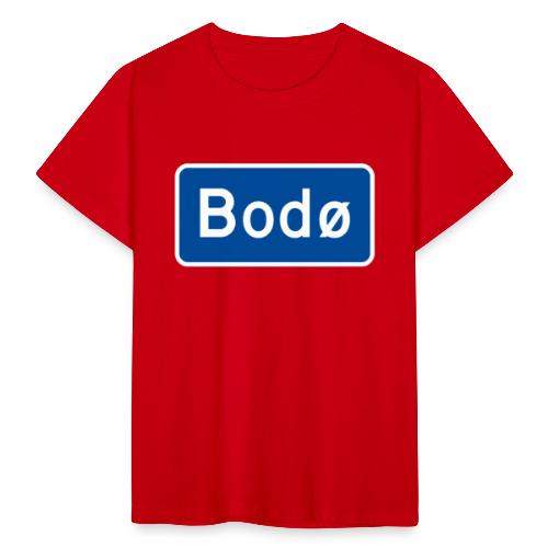 Bodø veiskilt (fra Autonaut) - T-skjorte for barn