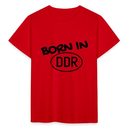 Born in DDR schwarz - Kinder T-Shirt