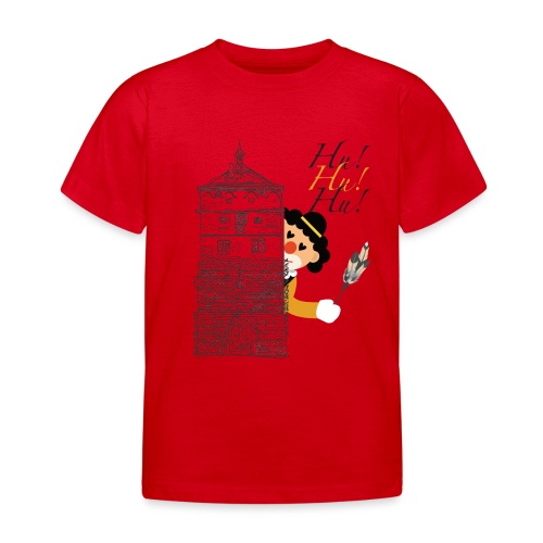 Hu! Hu! Hu! Schwarzgelber Clown am Schwarzen Tor - Kinder T-Shirt