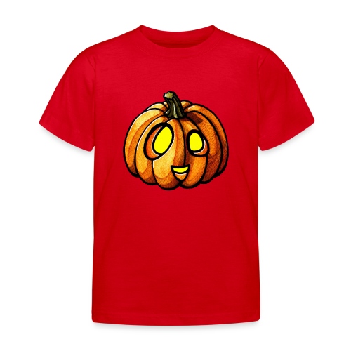Pumpkin Halloween watercolor scribblesirii - Koszulka dziecięca