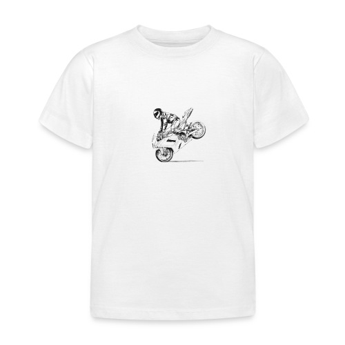 motorcycle stunt - Kinder T-Shirt