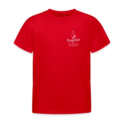 logo_surfclub_weiss_RZ - Kinder T-Shirt