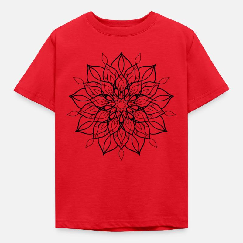 Mandala - Kinder T-Shirt - Rot