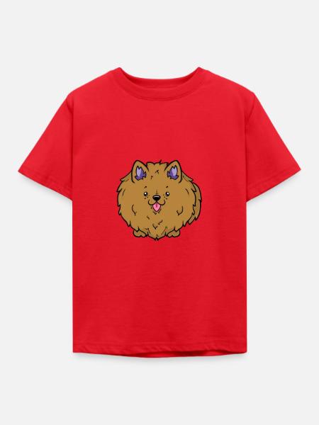 Flocke ( braun ) - Kinder T-Shirt - Rot