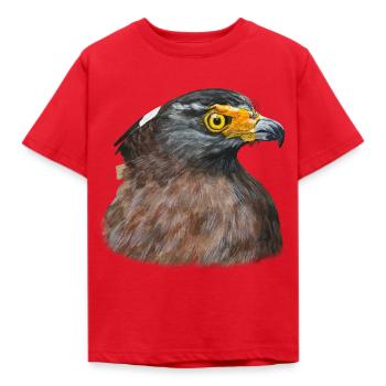 Wüstenbussard Bussard Greifvogel Raubvogel - Kinder T-Shirt - Rot - Vorne - AI Model Kid Male (0cm)