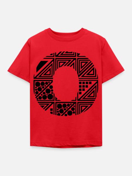 Buchstabe O - Kinder T-Shirt - Rot