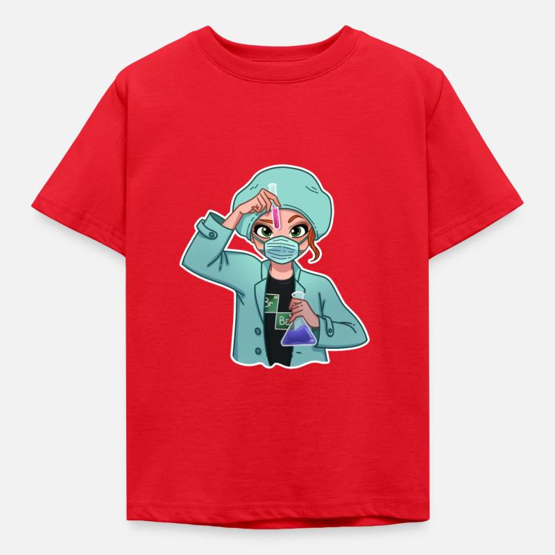 Scientifique par TechPrincess - T-shirt Enfant - rouge