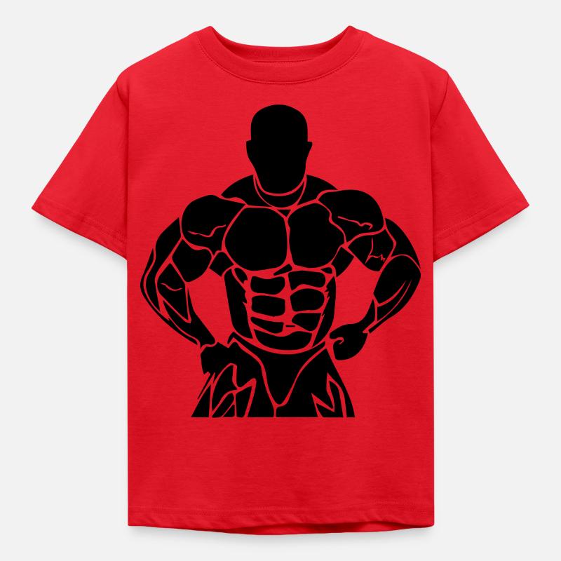 body building - Maglietta per bambini - rosso