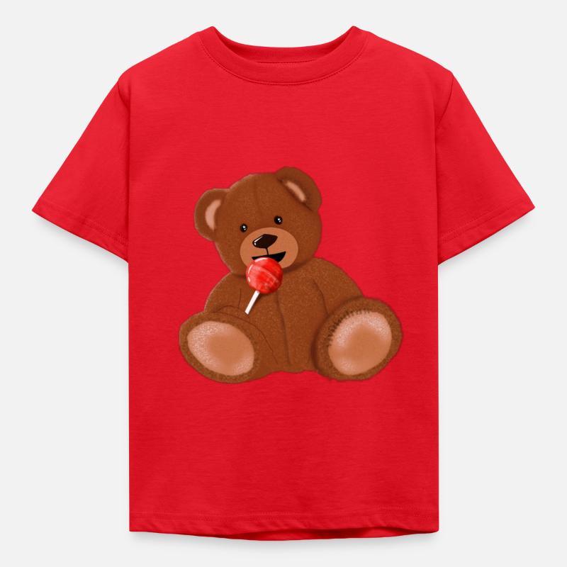 Peluche candy - T-shirt Enfant - rouge