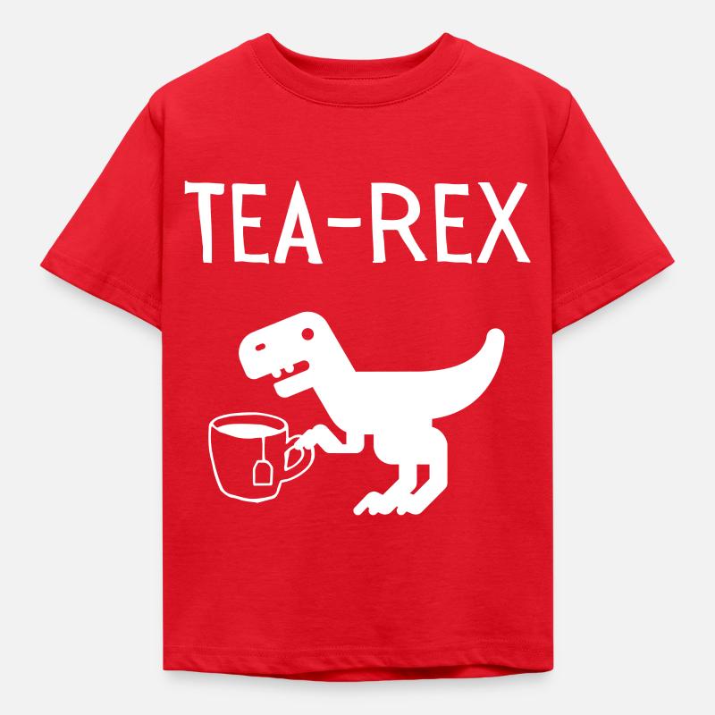 tea-rex - T-shirt Enfant - rouge