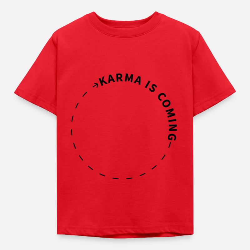 Karma - Kinder T-Shirt - Rot