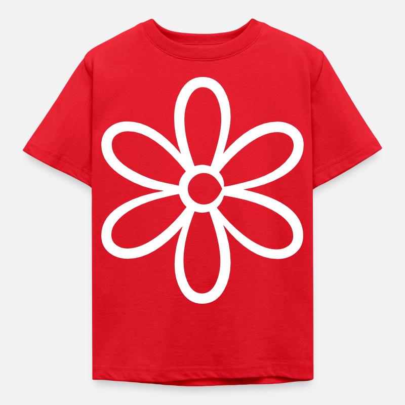 Fleur de fleur - T-shirt Enfant - rouge