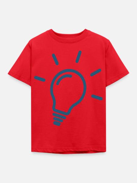 Lampe - Lamp - Kinder T-Shirt - Rot