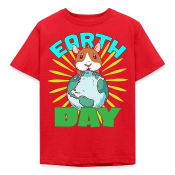 Earth day, nature conservation, environmentally friendly - Kids' T-Shirt - red - Front - AI Model Kid Male (0cm)
