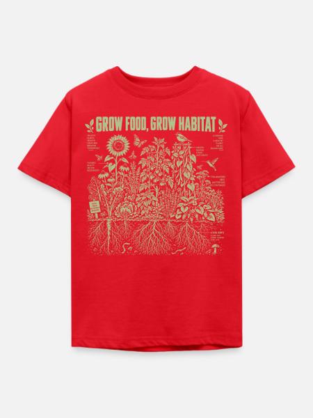 Nahrung wachsen Wachsen Lebensraum - Kinder T-Shirt - Rot