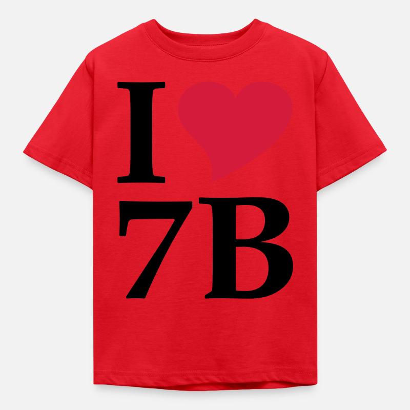 I love 7B/ Siebenbürgen - Kinder T-Shirt - Rot