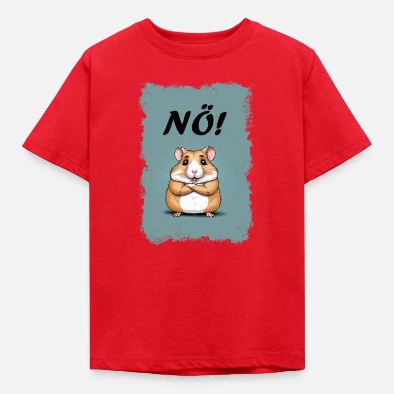 No! -Hamster - Kids' T-Shirt - red