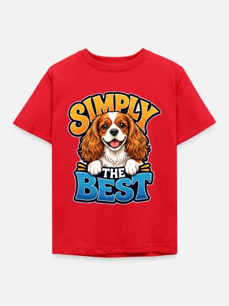 Kavallerier King Charles Spaniel - Kinder T-Shirt - Rot