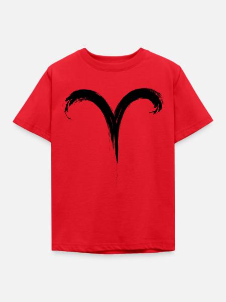 Widder - Kinder T-Shirt - Rot