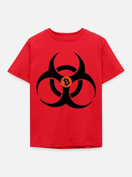 bitcoin - Kinder T-Shirt - Rot