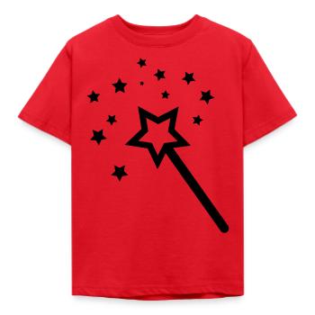 zauberstab - Kinder T-Shirt - Rot - Vorne - AI Model Kid Male (0cm)